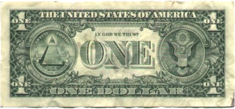 Illuminati Illuminaten Ein-Dollar-Note